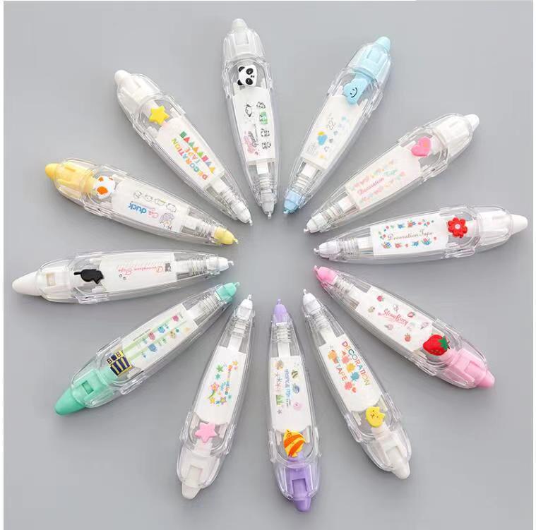 School students DIY decorative cartoon kawaii fancy correction tape