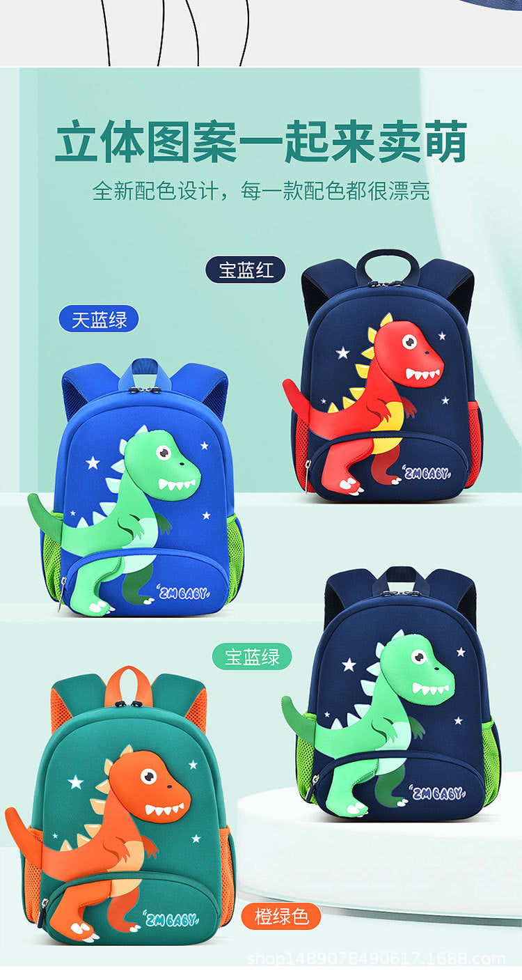 Neoprene bag kindergarten anti-lost cartoon schoolbag