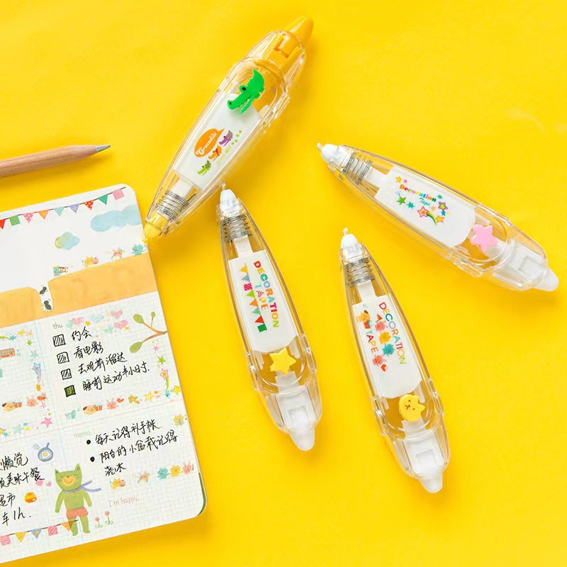 School students DIY decorative cartoon kawaii fancy correction tape